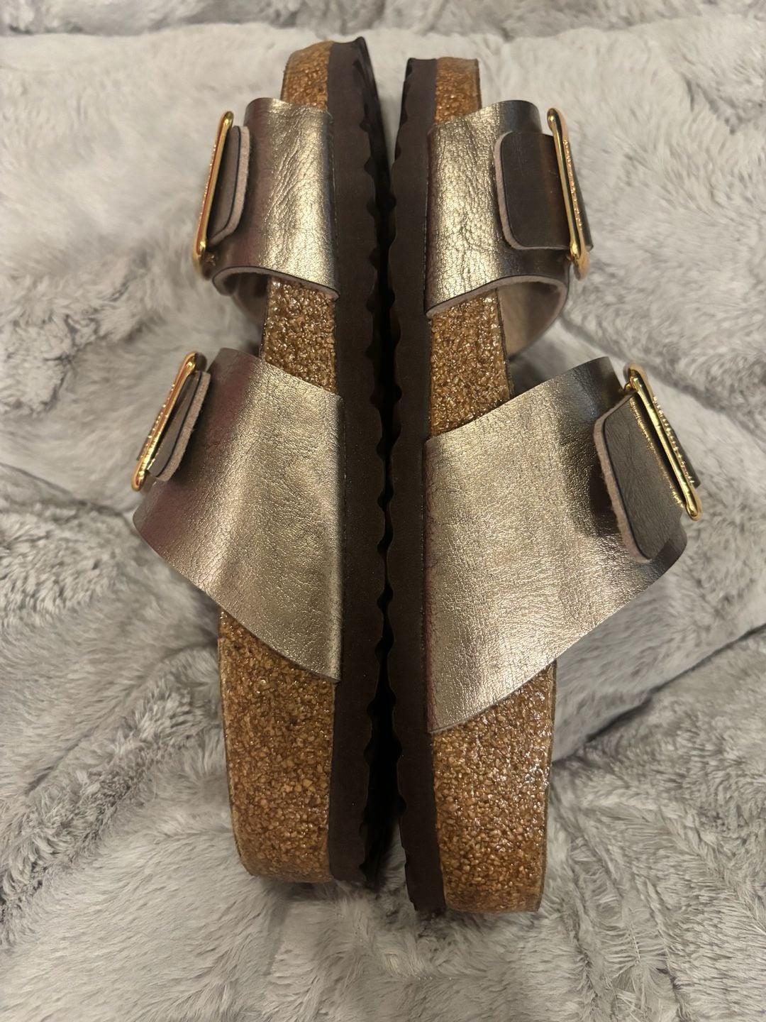 Birkenstock Arizona Big Buckle Graceful Taupe Sandals Size 40 5