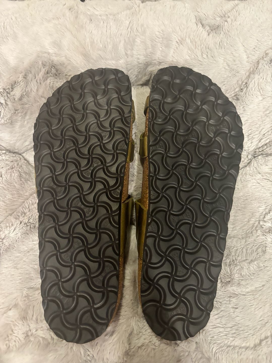 Birkenstock Franca Olive Green Oiled Leather Sandals Size 40 6