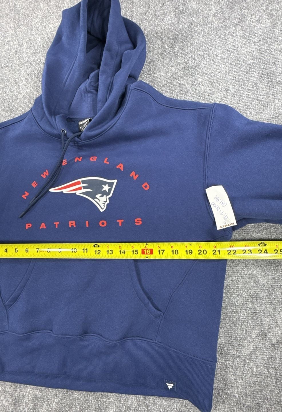 Fanatics New England Patriots Navy Women’s Pullover Hoodie - Size Medium NWOT 9