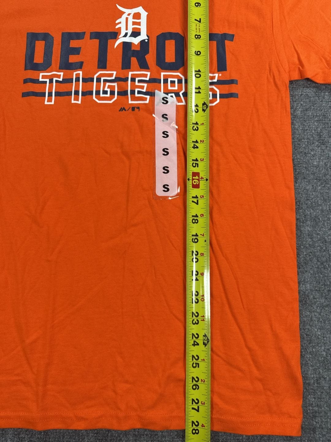 Detroit Tigers MLB Genuine Merchandise Orange T-Shirt - Small NWT 7