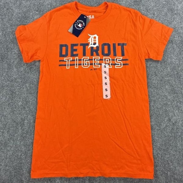 Detroit Tigers MLB Genuine Merchandise Orange T-Shirt - Small NWT