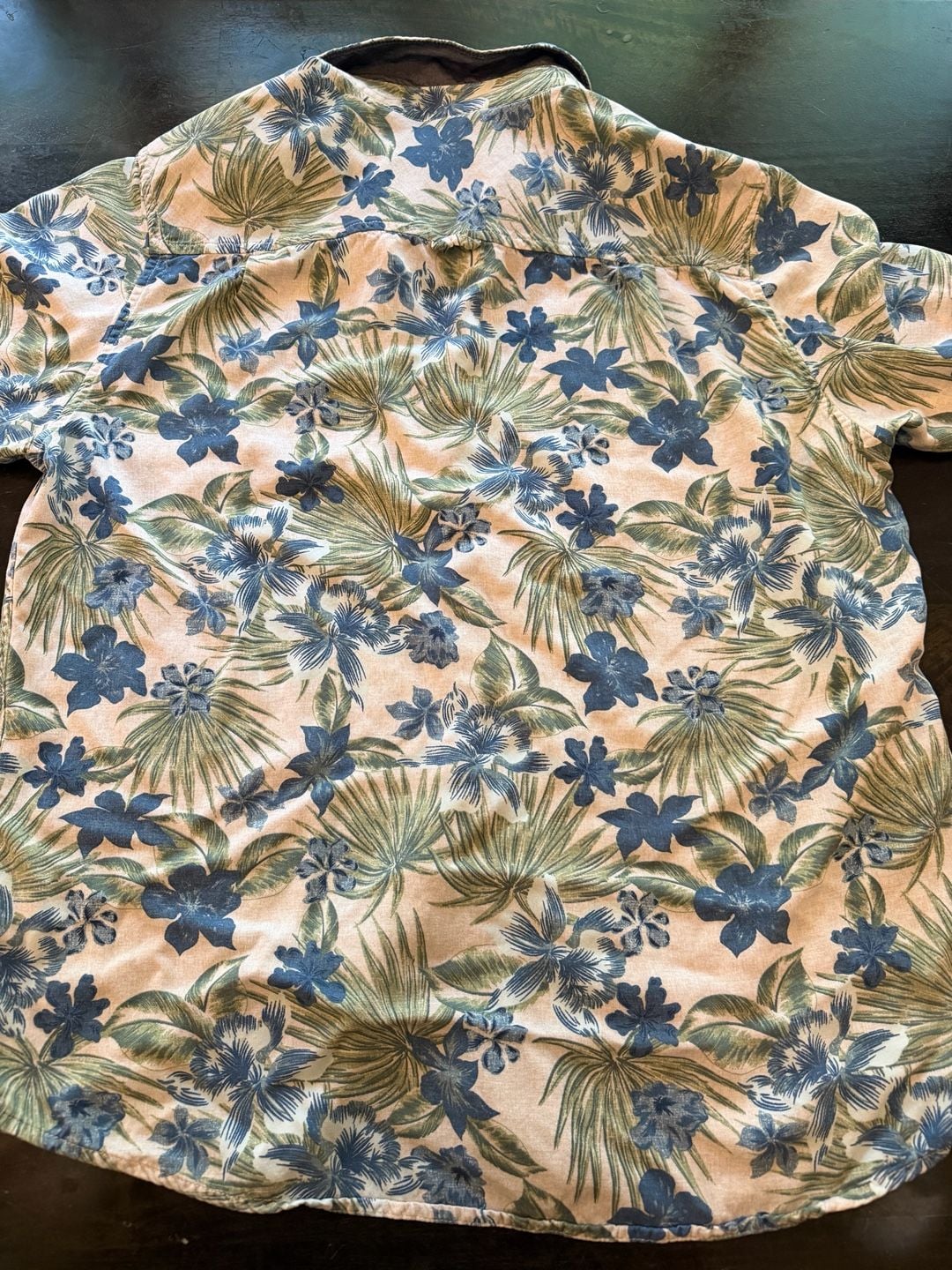 Hurley Men's Floral Palm Print Short Sleeve Button Up Shirt Size L 7