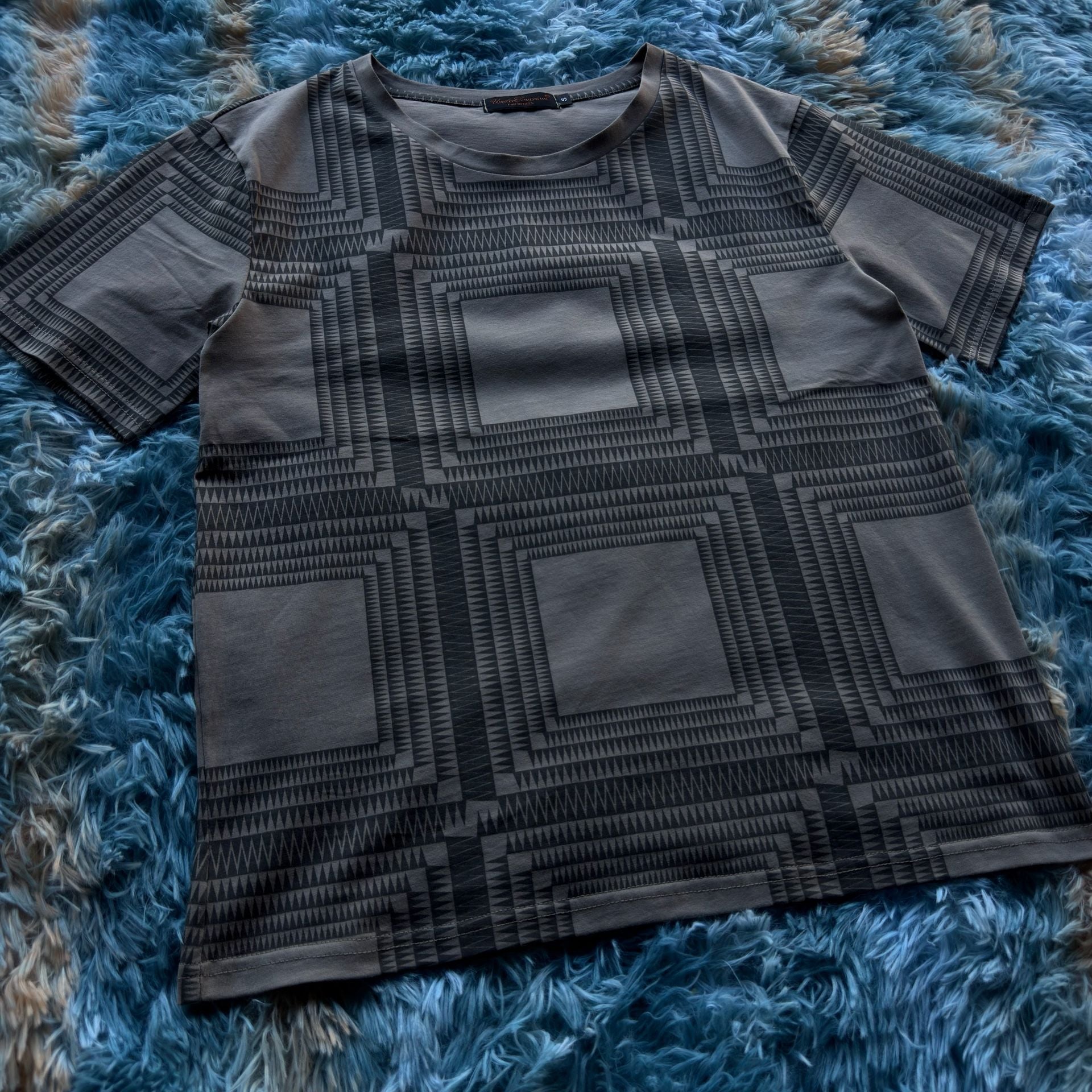 Undercoverism For Rebels Geometric Pattern T-Shirt 3
