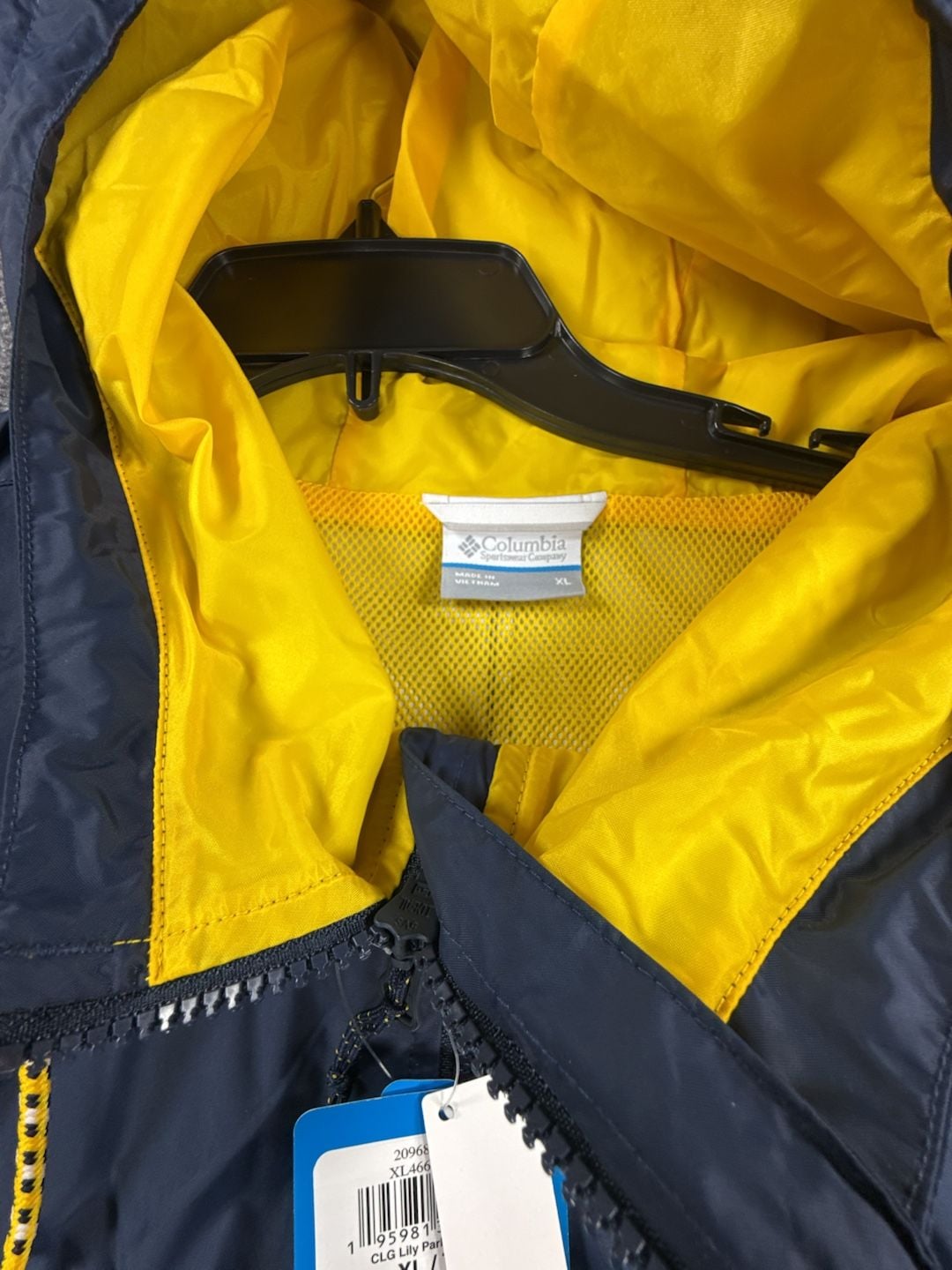 Columbia Navy Michigan Wolverines NCAA Lily Park Jacket - Women's XL New 8