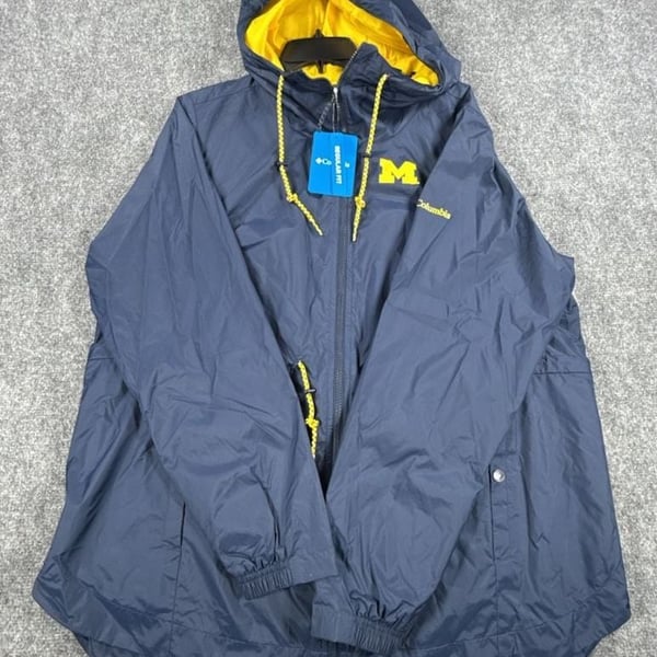 Columbia Navy Michigan Wolverines NCAA Lily Park Jacket - Women's XL New
