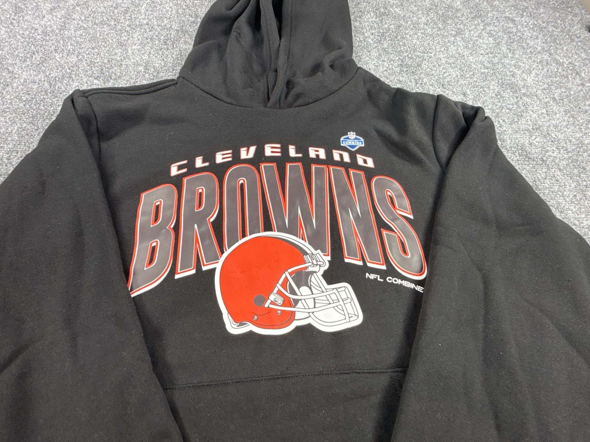 NFL Scouting Combine Cleveland Browns Black Pullover Hoodie - Size L NWT 3