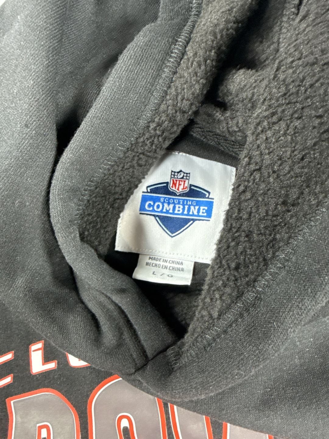 NFL Scouting Combine Cleveland Browns Black Pullover Hoodie - Size L NWT 8