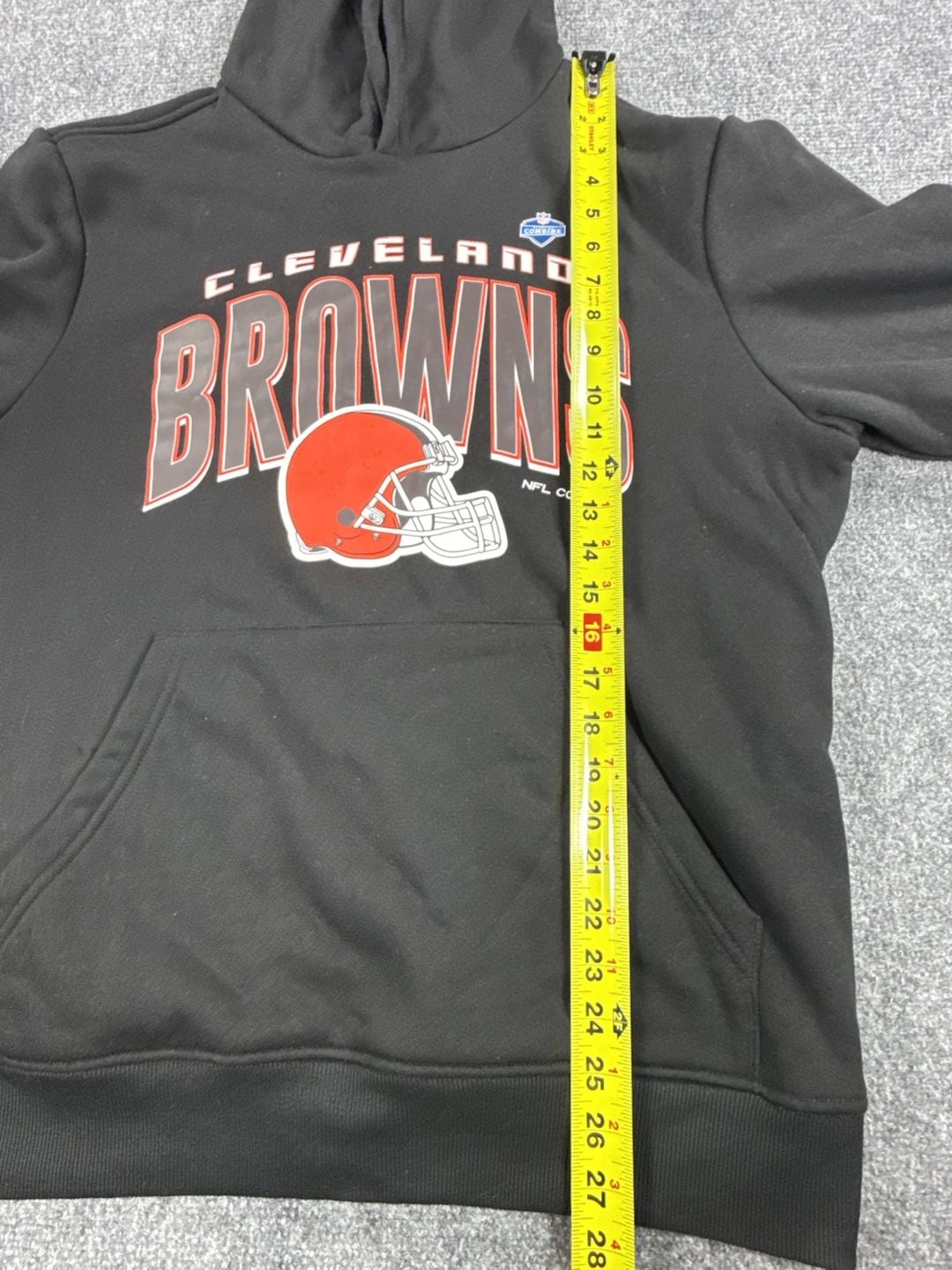 NFL Scouting Combine Cleveland Browns Black Pullover Hoodie - Size L NWT 12