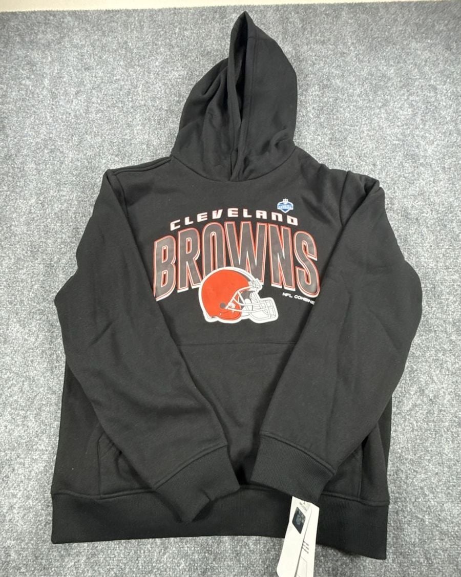 NFL Scouting Combine Cleveland Browns Black Pullover Hoodie - Size L NWT 2