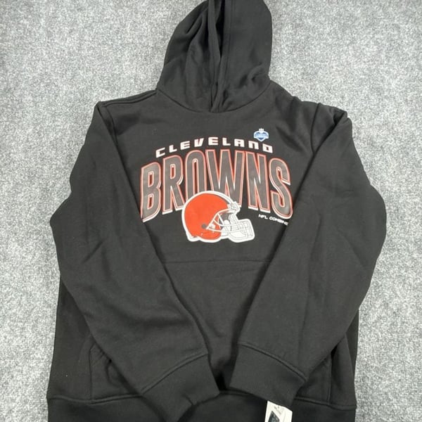 NFL Scouting Combine Cleveland Browns Black Pullover Hoodie - Size L NWT