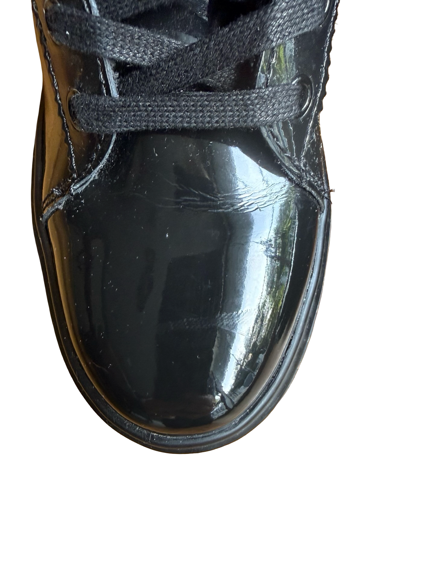 Women’s Dr. Martens Mix Black Patent Leather Lace-Up Boots Size 5 UK / 7 US 7
