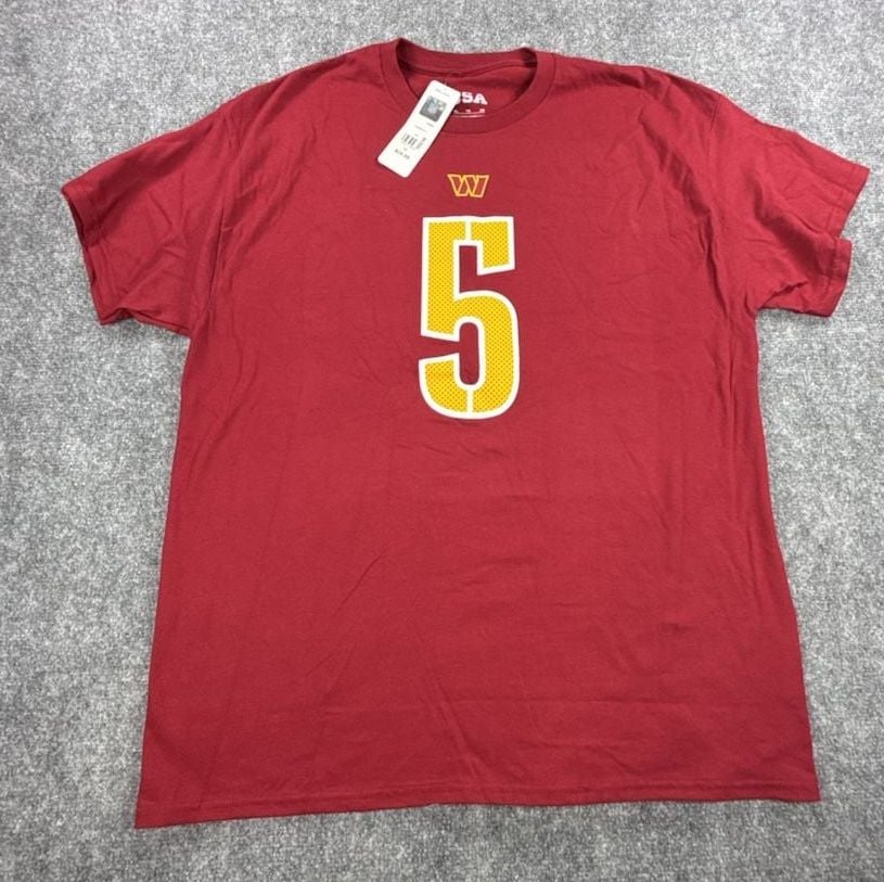 Washington Commanders NFL Jayden Daniels #5 T-Shirt - Burgundy XL NWT 2