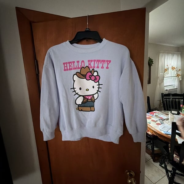 Sanrio Hello Kitty Cowboy Graphic Crewneck Sweatshirt
