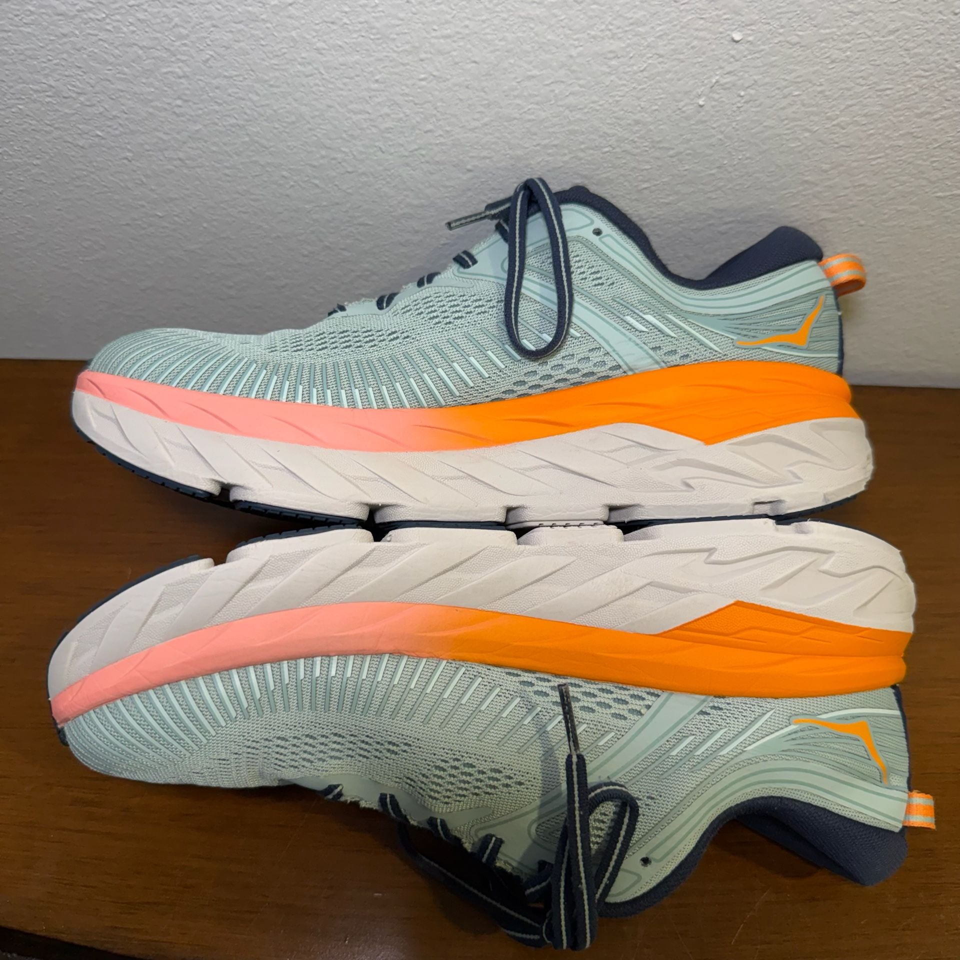 Hoka One One Women's Bondi 7 Running Shoes Blue Haze / Black Iris (Size US 9.5) 10