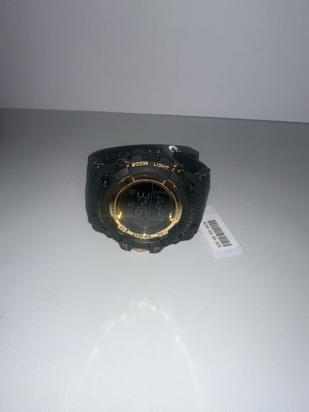 Activa x Invicta Digital Sport Watch Black and Gold with Case and Keychain 3