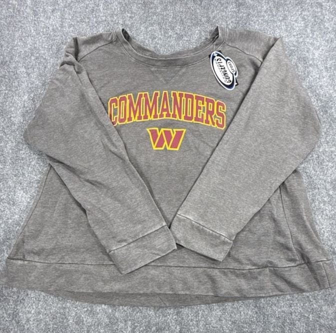 Washington Commanders Concepts Sport Women's Gray Sweatshirt - Size 3X NWT 2