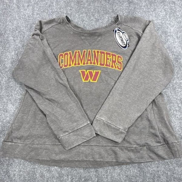 Washington Commanders Concepts Sport Women's Gray Sweatshirt - Size 3X NWT