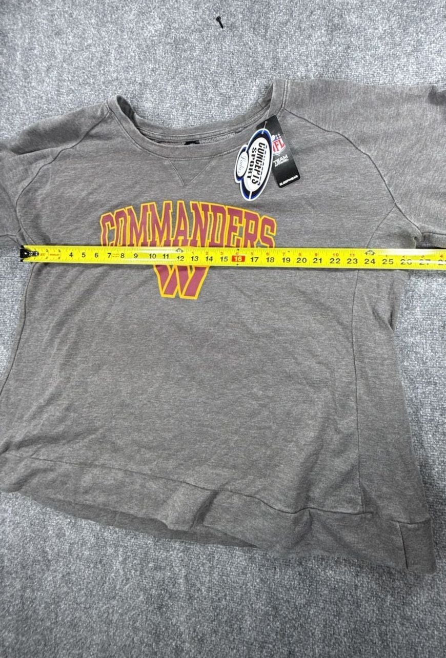 Washington Commanders Concepts Sport Women's Gray Sweatshirt - Size 3X NWT 9