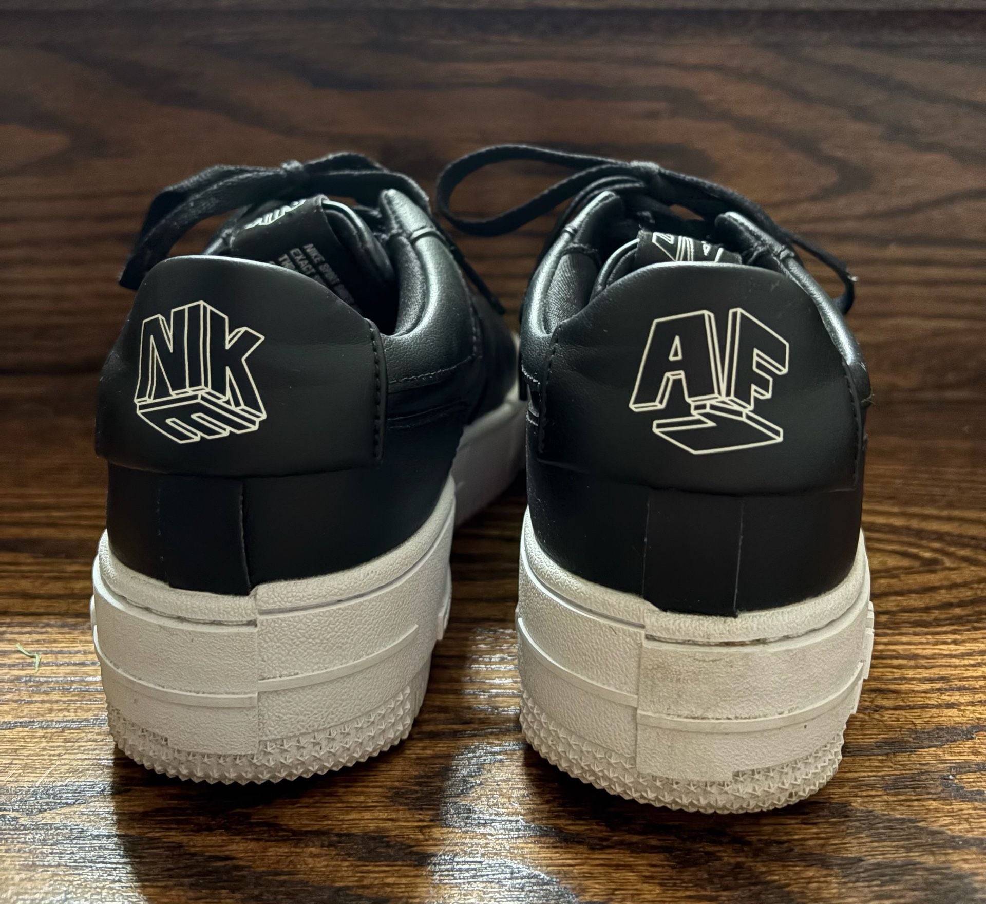 Nike Air Force 1 Pixel Black White Platform Women's Sneakers Size 5.5 4
