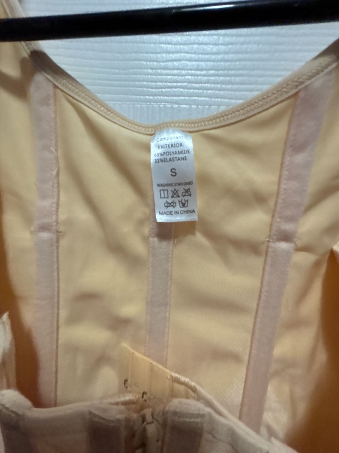 Unbranded Fajas Colombianas Full Body Shaper Post Surgery Compression Garment with Zipper and Open Crotch Beige Size S 4