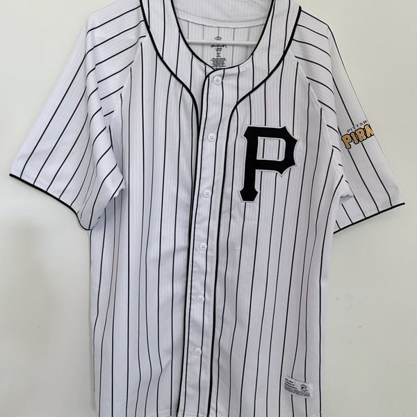 Pittsburgh Pirates MLB Dynasty Series Pinstripe Baseball Jersey Size Large