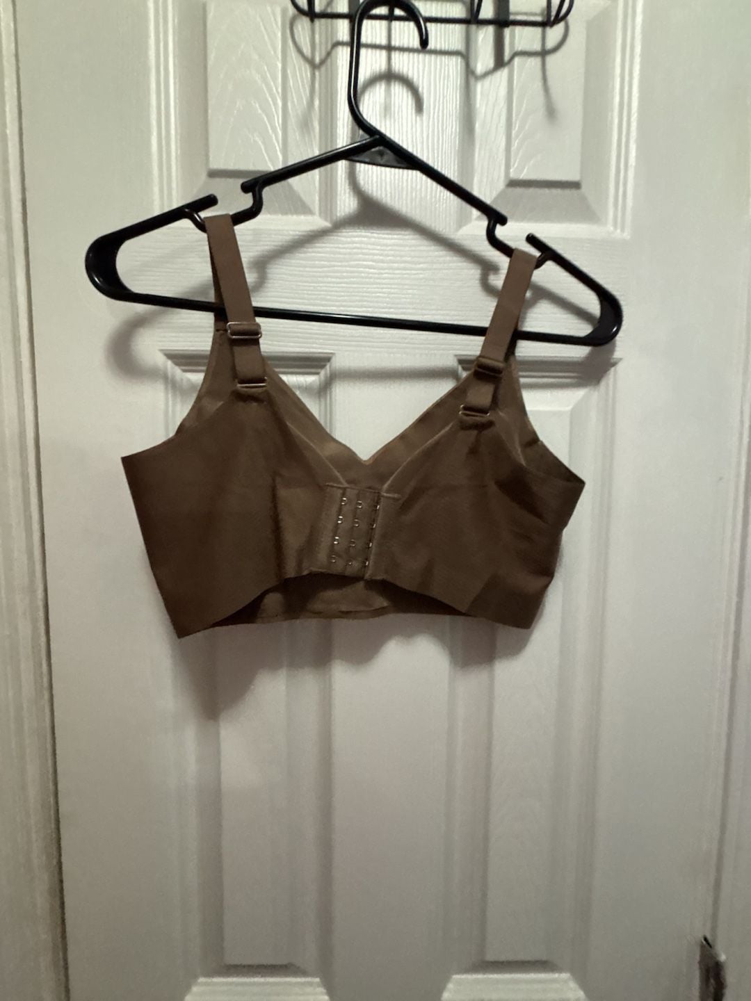 Women's Seamless Wireless Push-Up Bra with Removable Padding and Adjustable Straps in Brown 3