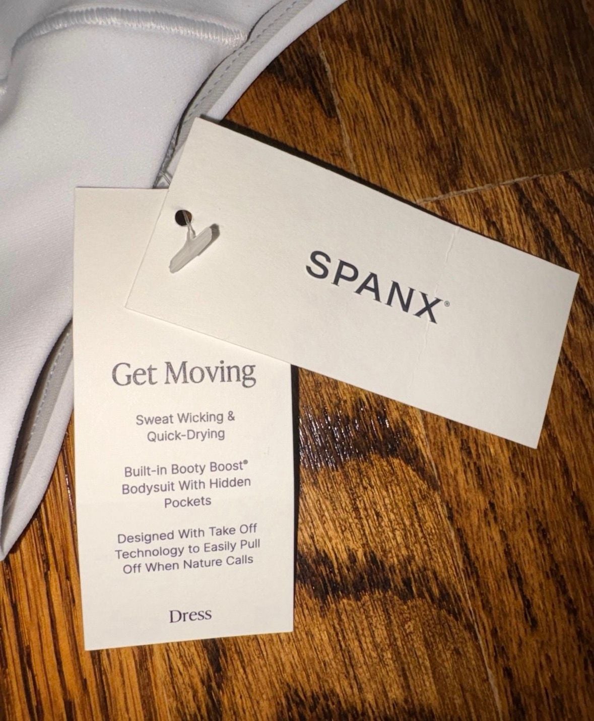Spanx The Get Moving Zip Front Dress Vivid White Size M 4