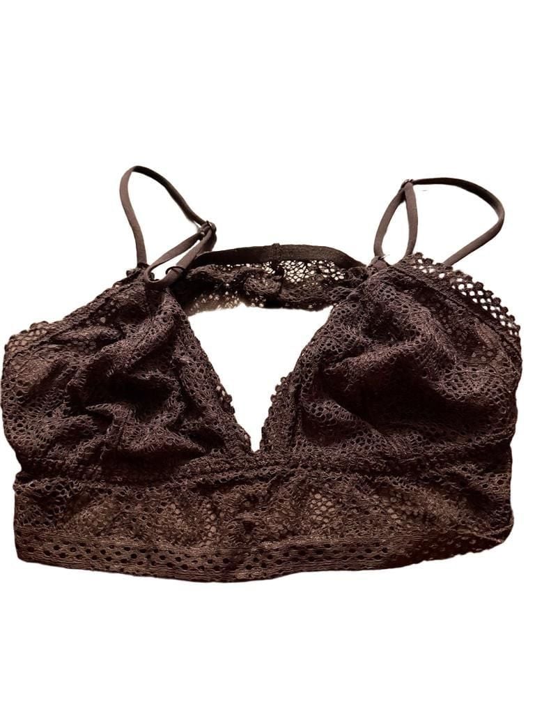 Victoria's Secret Black Lace Triangle Bralette 2