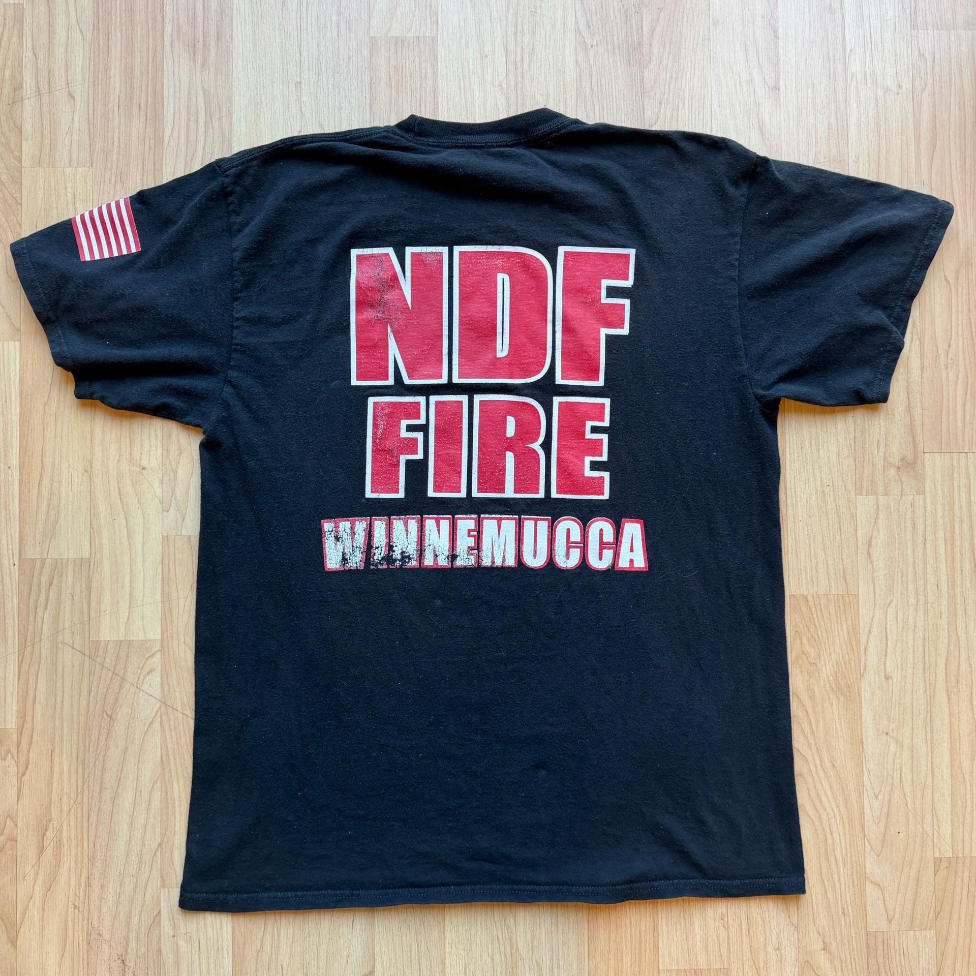 NDF Fire Winnemucca Black Graphic T-Shirt Nevada Battle Born 3