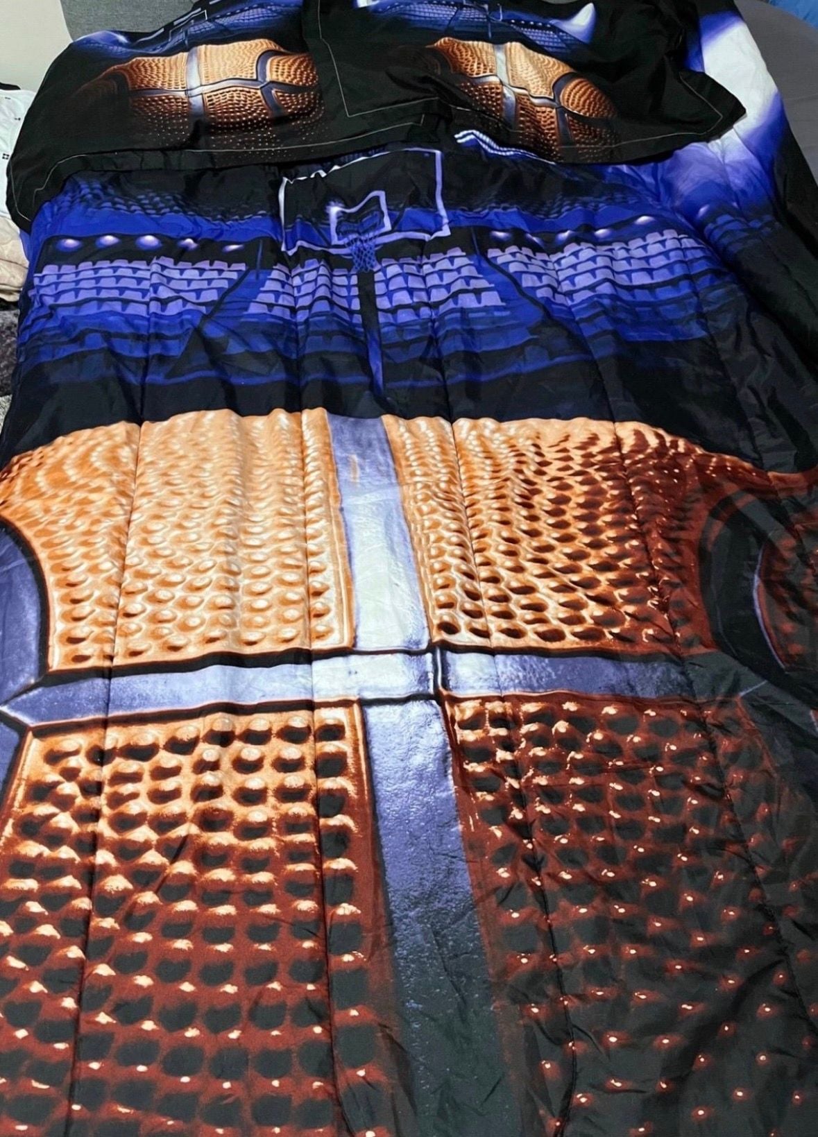 3D Basketball Comforter Set with Pillowcases Full Size Soft Microfiber Sports Bedding 1