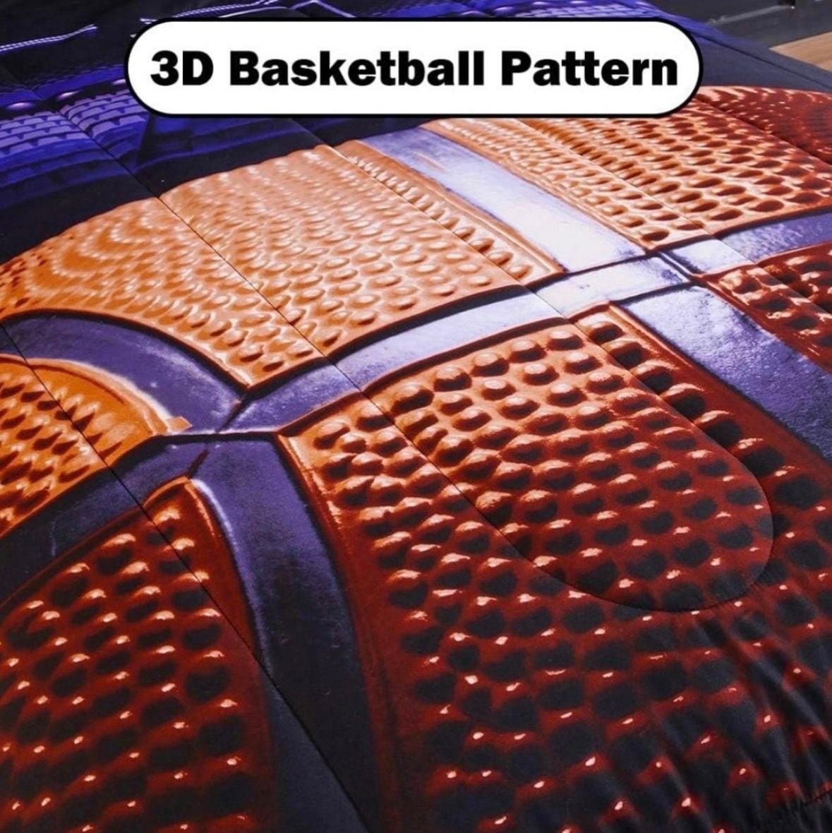3D Basketball Comforter Set with Pillowcases Full Size Soft Microfiber Sports Bedding 7