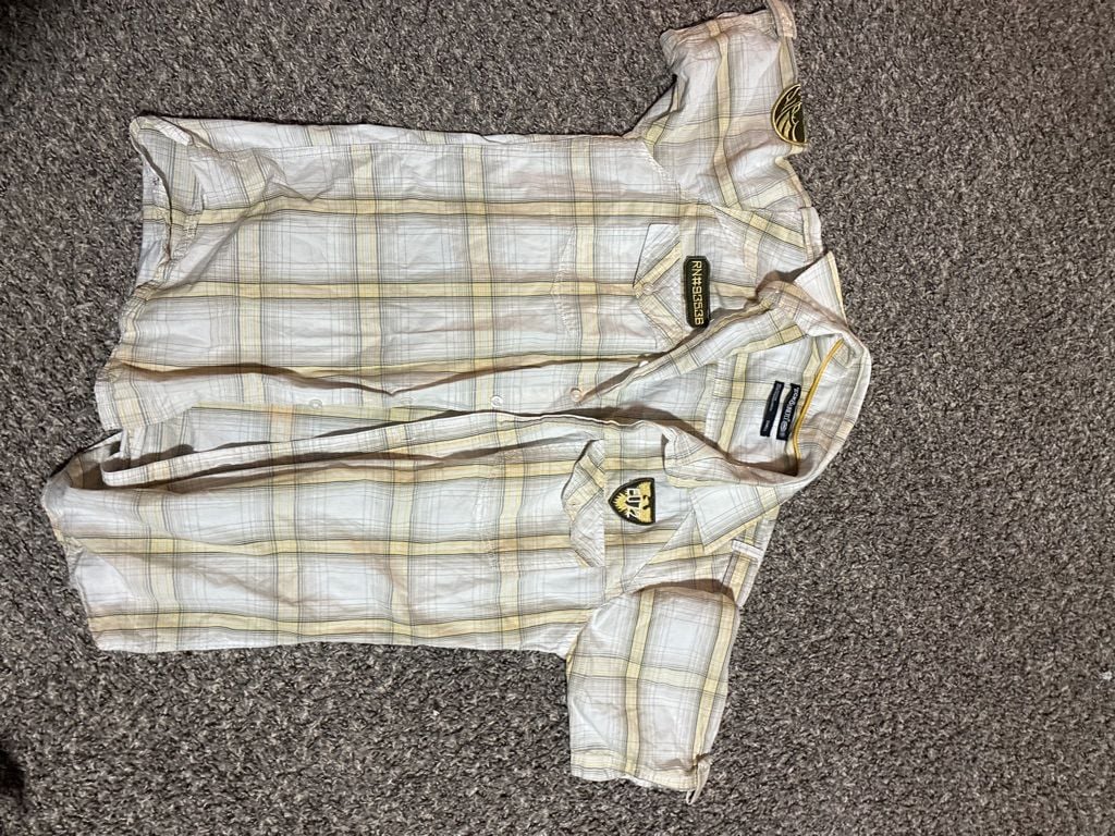 Ecko Unltd Plaid Short Sleeve Button-Down Shirt Size Small 2