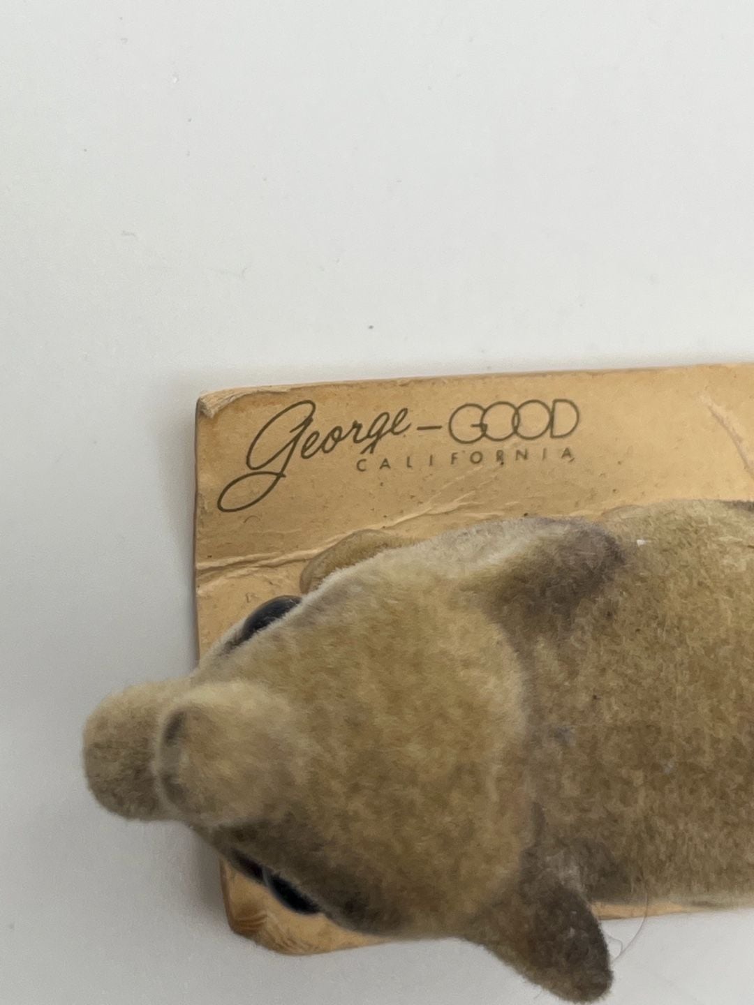 Vintage Josef Originals Flocked Baby Elephant Figurine (K) 6