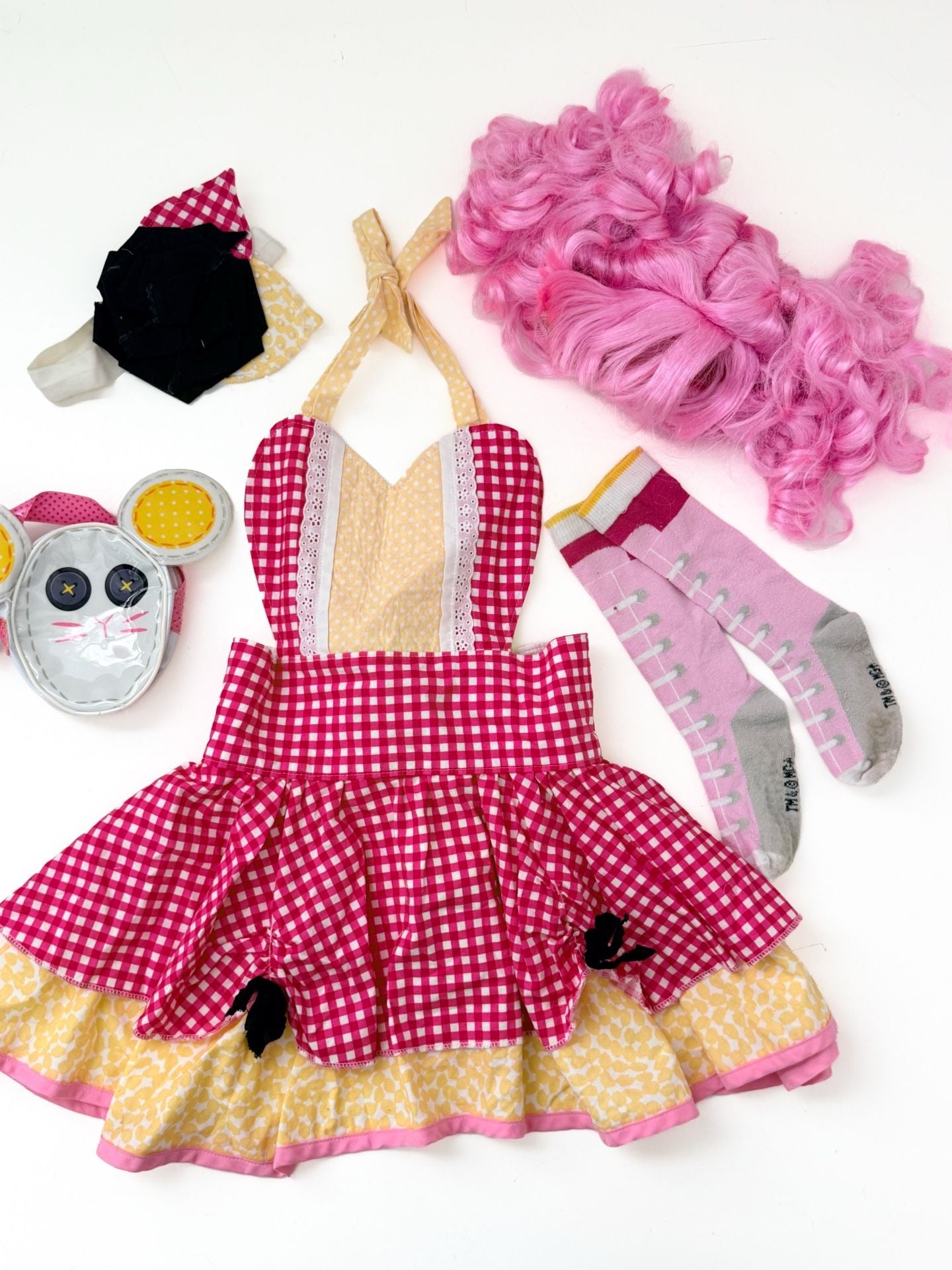Lalaloopsy Crumbs Sugar Cookie Costume Dress Up Set Custom apron accessories 1