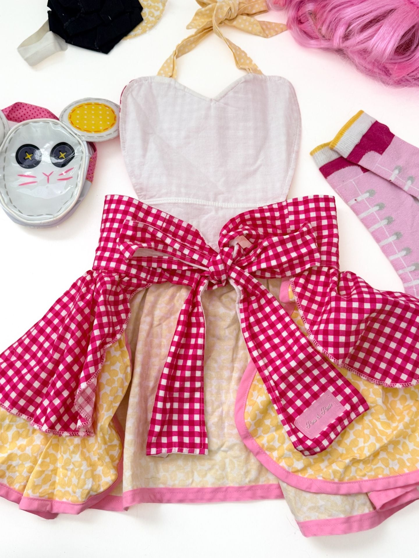 Lalaloopsy Crumbs Sugar Cookie Costume Dress Up Set Custom apron accessories 4