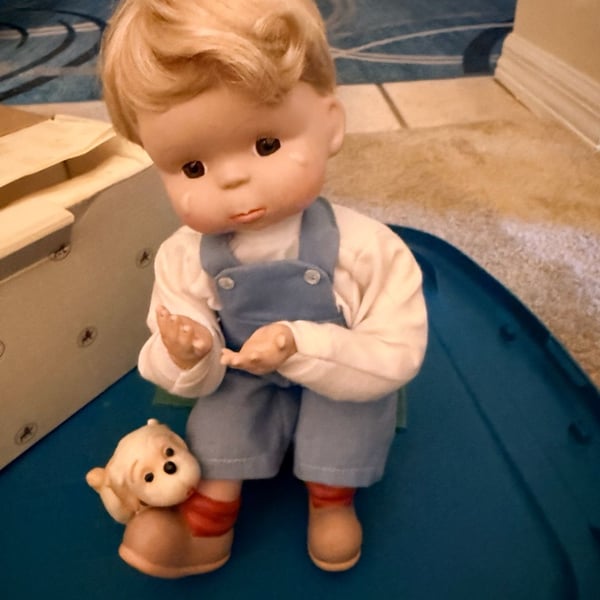 1993 Ashton-Drake A Friend in Need Doll with Puppy by Mabel Lucie Attwell