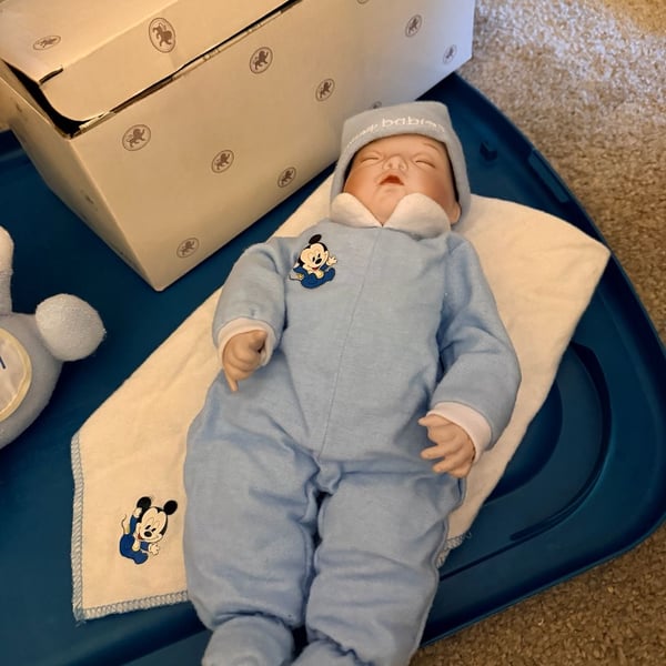 The Ashton-Drake Galleries Baby Mickey Disney Babies Porcelain Doll