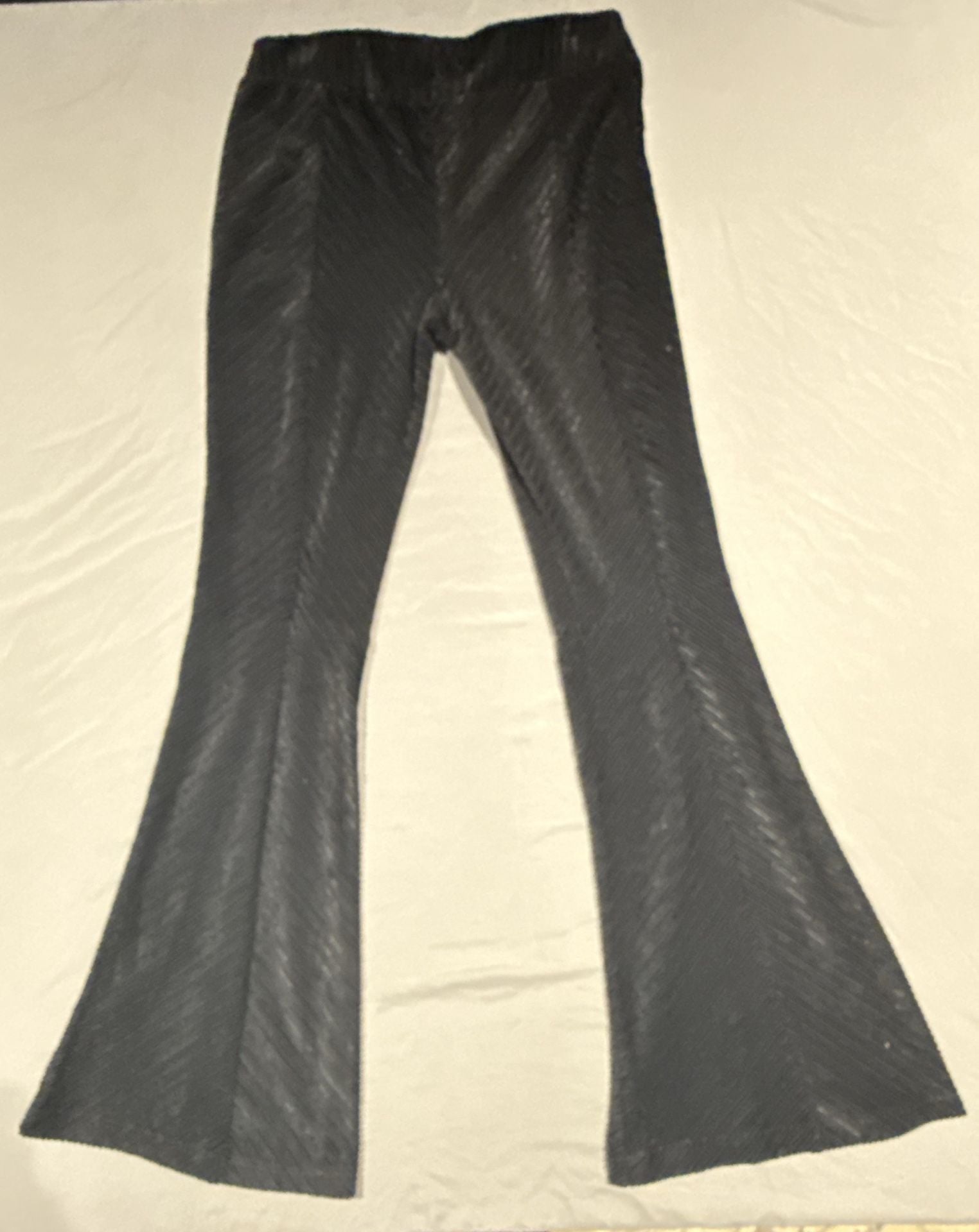 Free People Penny Pull-On Velvet Flare Pants In Black Size M New 4