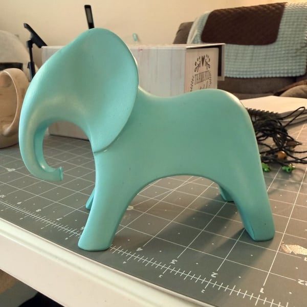 Hobby Lobby Turquoise Elephant Figurine
