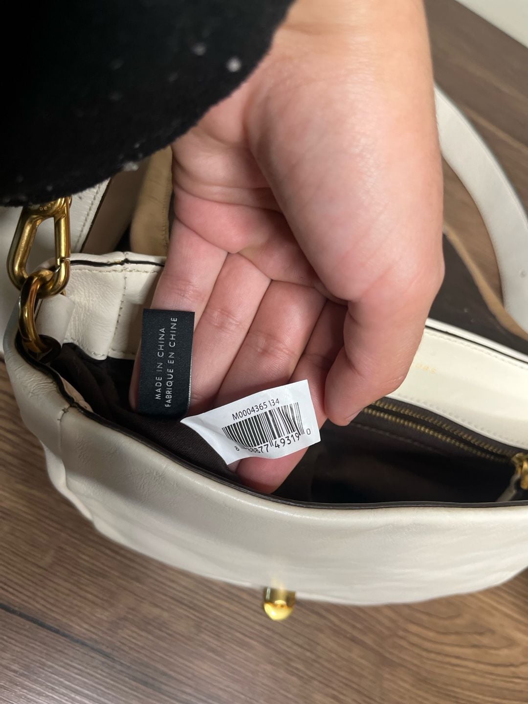 Marc by Marc Jacobs White and Tan Leather Crossbody Bag M0004365 7