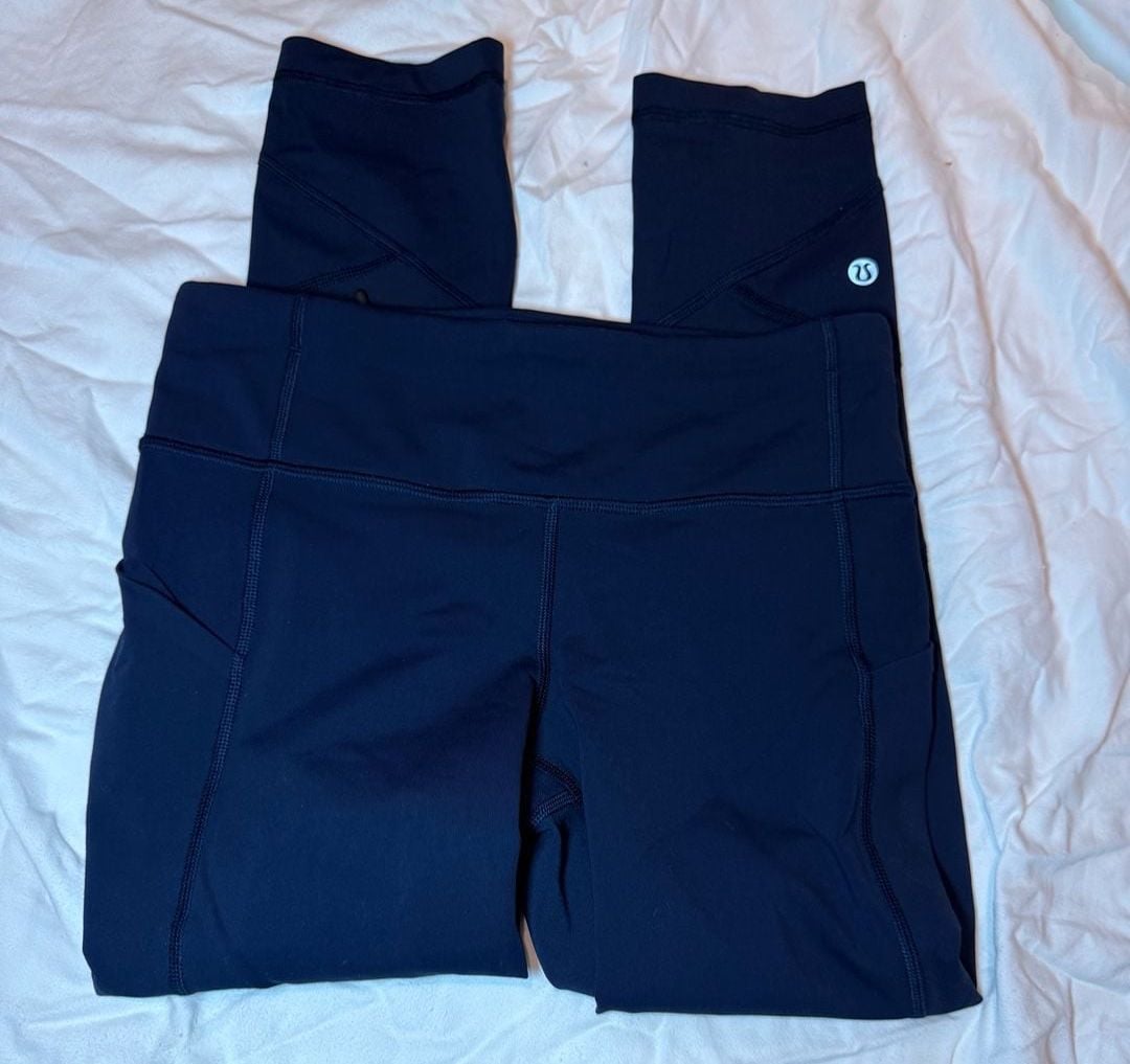 Lululemon Speed Up Crop Leggings navy Size 4 4