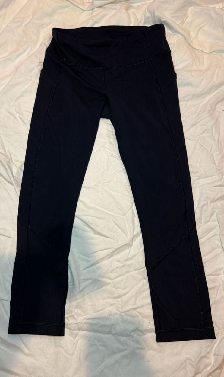 Lululemon Speed Up Crop Leggings navy Size 4 5