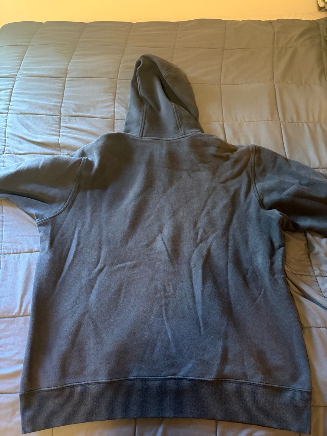 Adidas Men's Black Pullover Fleece Hoodie with Front Pocket Size L 7
