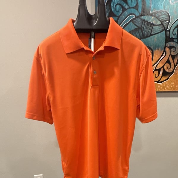 Pro Tour Men's Orange Polo Shirt Size XL Golf-0138
