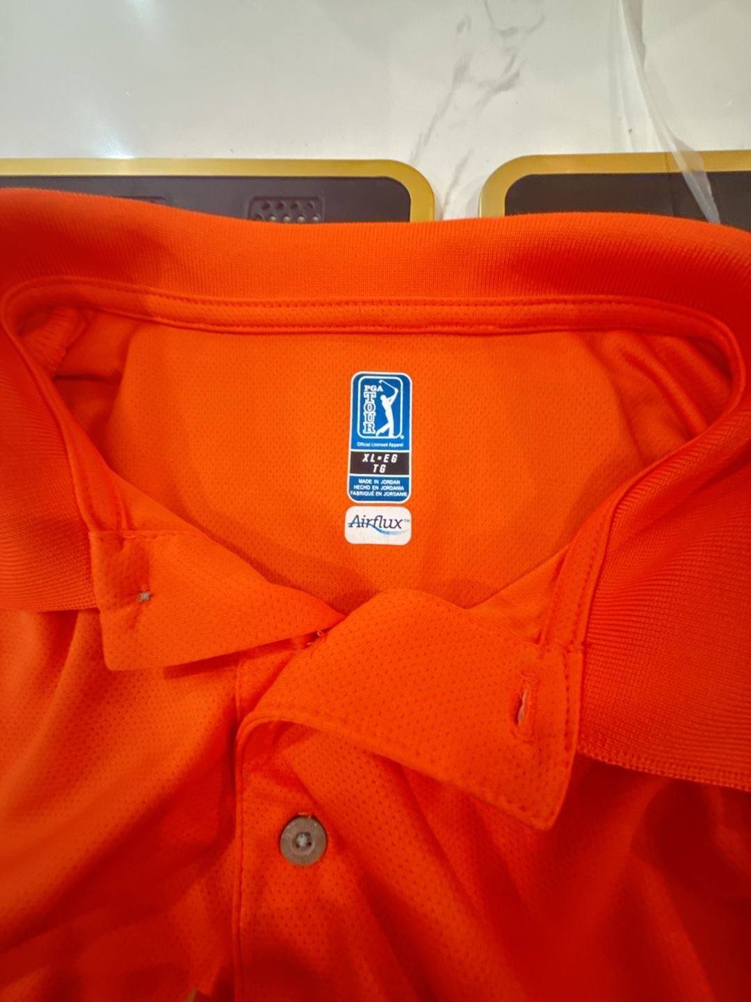 Pro Tour Men's Orange Polo Shirt Size XL Golf-0138 6
