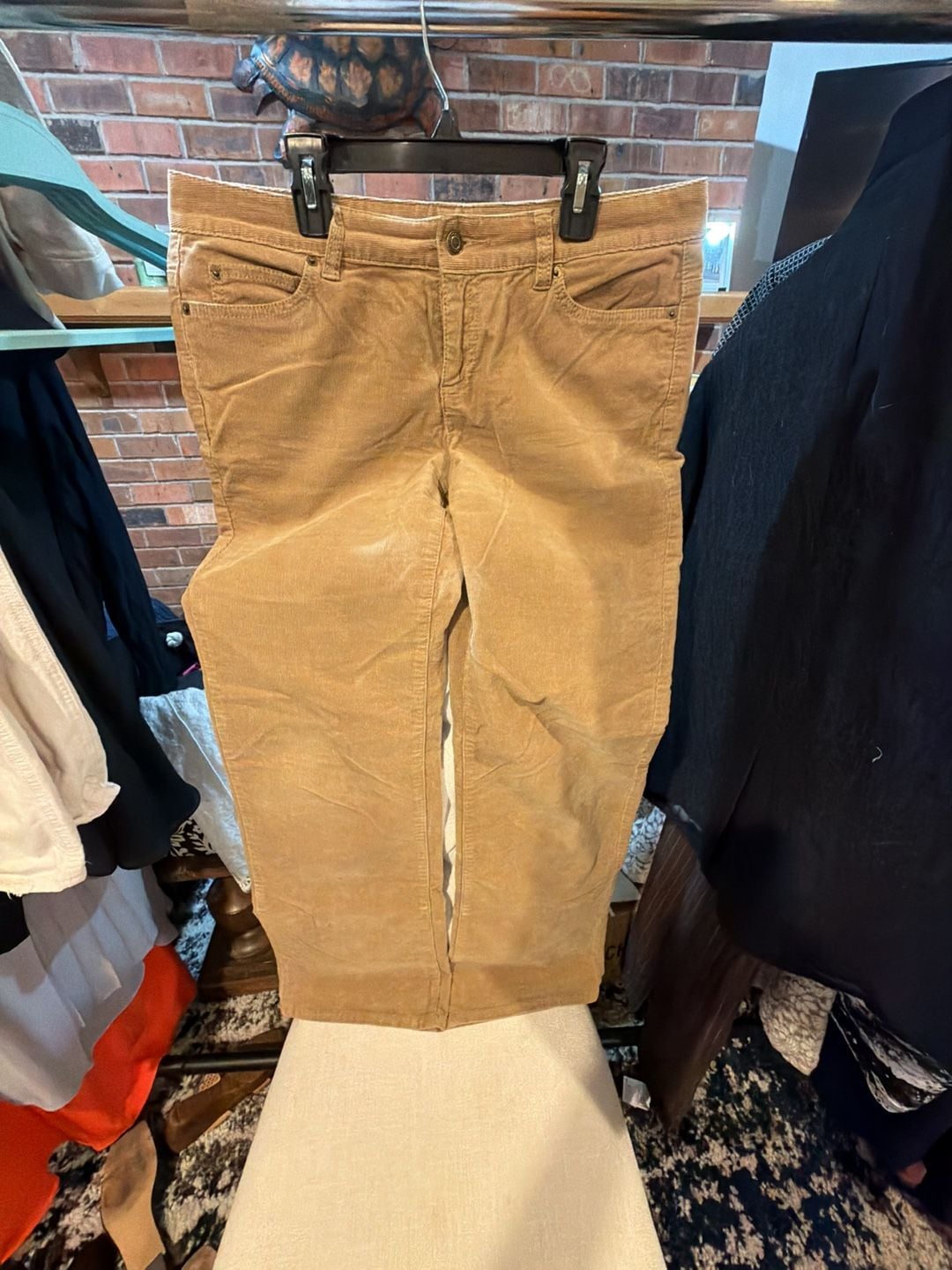 Michael Kors Women's Camel Brown Corduroy Pants Size 10 2