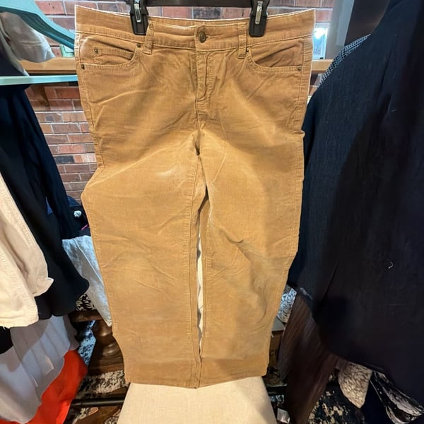 Michael Kors Women's Camel Brown Corduroy Pants Size 10