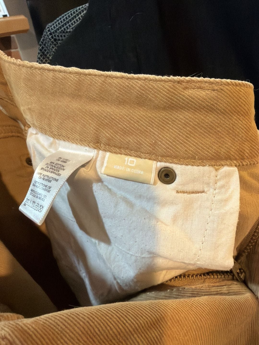 Michael Kors Women's Camel Brown Corduroy Pants Size 10 5