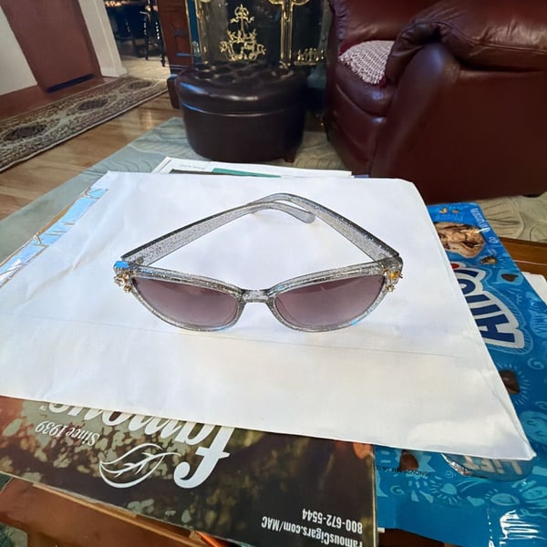 Circus NY by Sam Edelman Sparkle Glitter Cat Eye Sunglasses