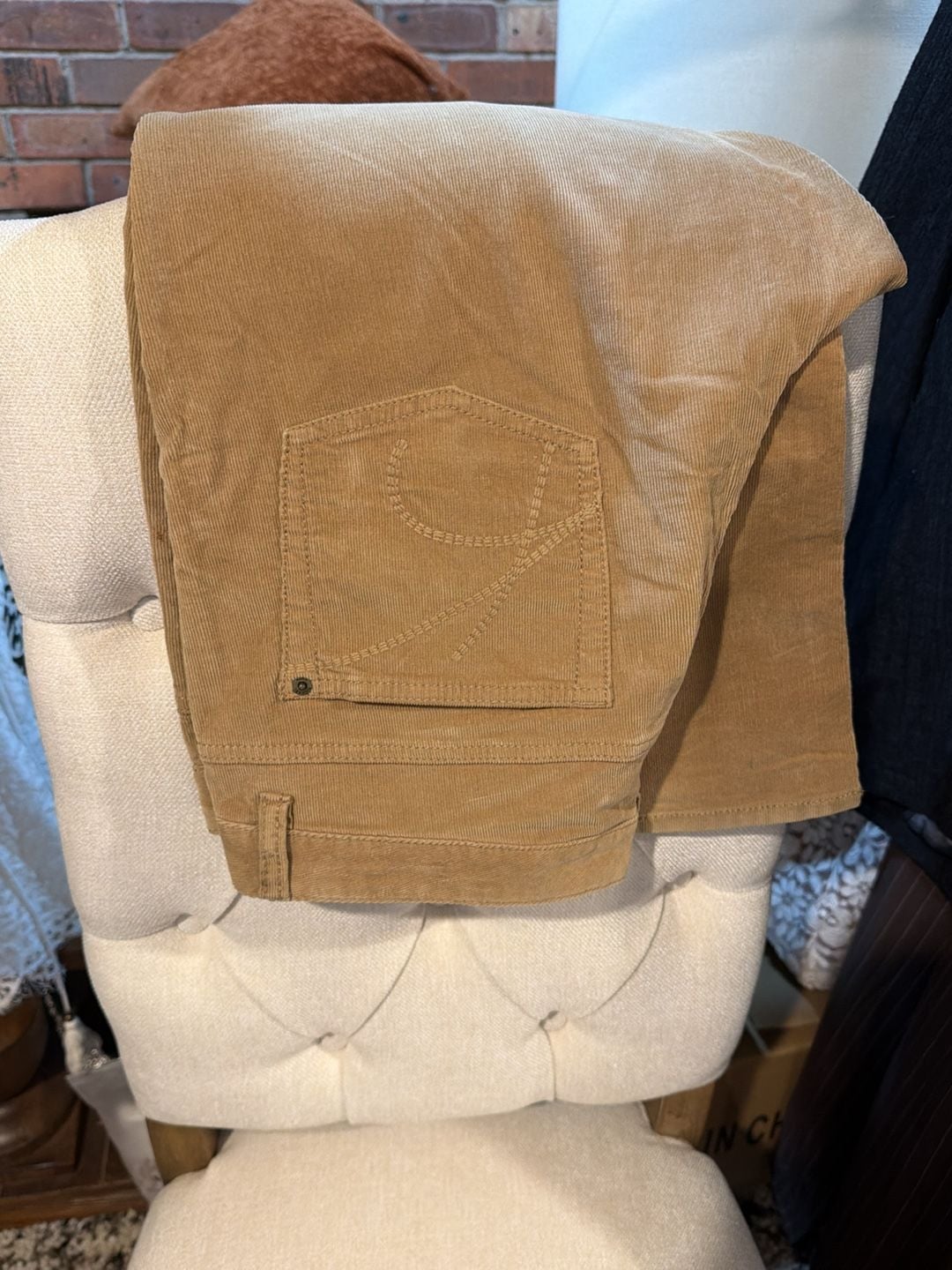 Michael Kors Women's Camel Brown Corduroy Pants Size 10 7